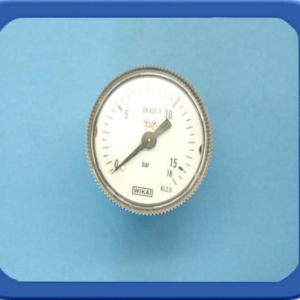 MANOMETER 0-16 BAR, 40MM ONDERAANS
